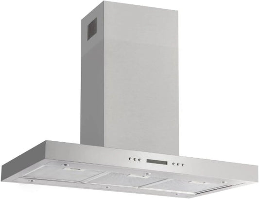 Amica, Frithængende emhætter, IH 694 610 E ø hætte, T- linje, 90 cm, rustfrit stål, max. blæser, Sølv, 6 x 2, 0 W, 1050 x 900 x 600 mm