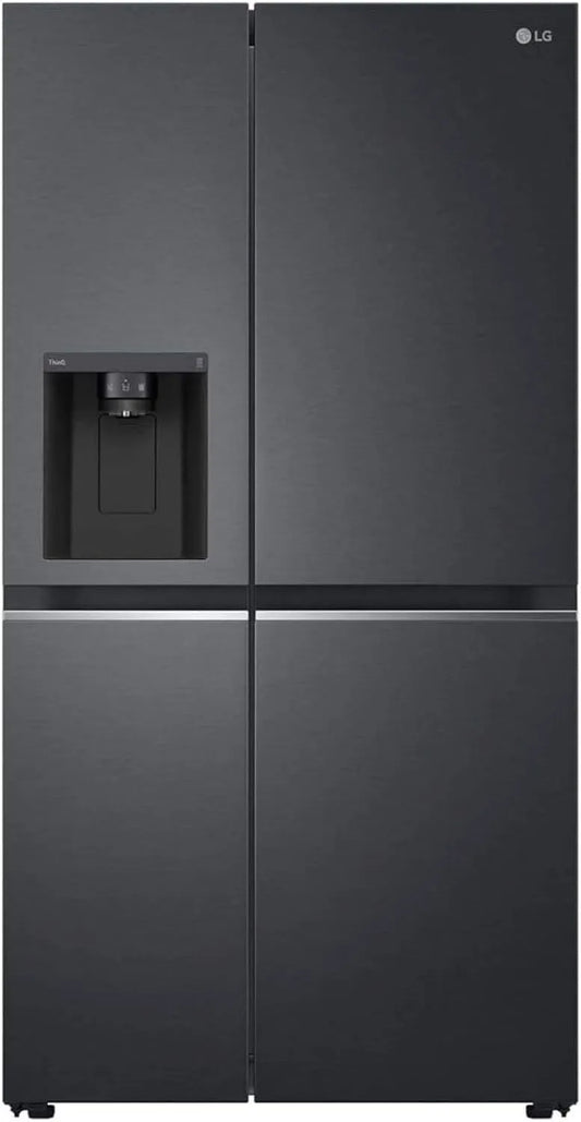 LG GSLV71MCTD, Køle-/fryseskabe, Side- ved-side med is, knust is og vanddispenser, Sort