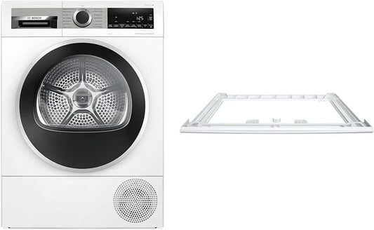 Bosch Hausgeräte WTZ27410, Forbindelsessæt, Bosch Heat Pump Drier til 8 kg vasketøj, Serie 6, A + +, 176 kWh / år & Bosch, Hvid, 8 kg, 176 kW