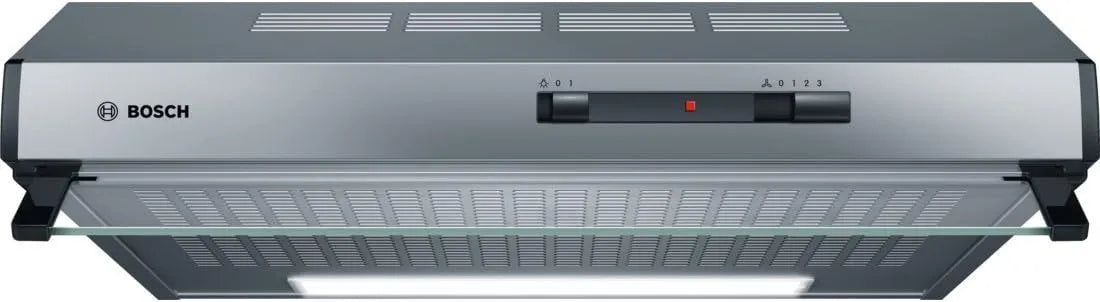 Bosch DUL62FA50, Underbyggede emhætter, Serie 2-hætter / 60 cm / rustfrit stål, Sølv, 60 cm, 120 mm, 100 mm