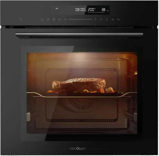 Cecotec SM406000, Ovne, Bolero Hexa Integrabelt komfur, 60 cm, glas sort A + 2900 W, 72 l, 12, Sort, 2900 W