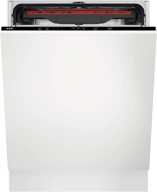 AEG, Opvaskemaskiner, 60 cm, Fuldt integreret opvaskemaskine med AirDry teknologi og AutoSense, rustfrit stål, Sølv, 10, 5 l, 44 dB, 7 l, 776 mm