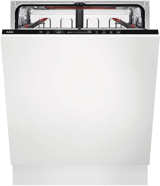 AEG FSE64637P, Opvaskemaskiner, 60 cm, Fuldt integreret Bygnings- i Opvaskemaskine, Sølv