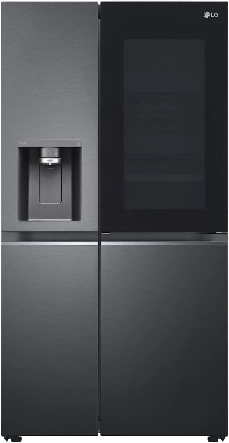 LG GSXB90MCDE, Knuste iskapper, InstaView Side- by- side, Sort, 913 x 1790 x 735, 350 l, 635 l, 219 l
