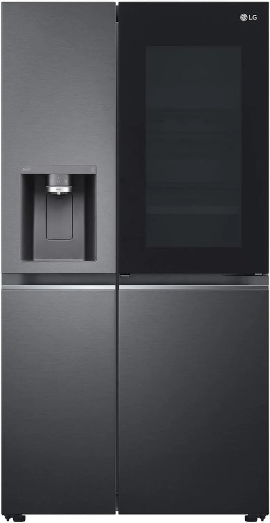 LG GSXB90MCDE, Knuste iskapper, InstaView Side- by- side, Sort, 913 x 1790 x 735, 350 l, 635 l, 219 l