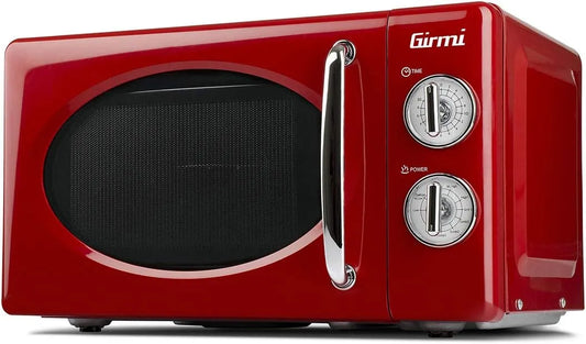 Girmi FM21, Solo-mikrobølgeovne, Combi mikroovn, 20 liter, stål, rød, 20 l, 1150 W, 700 W, 800 W