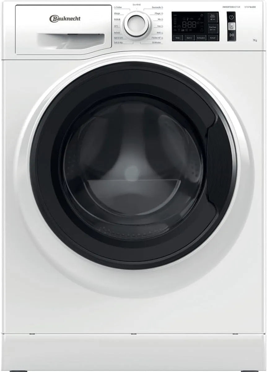 Bauknecht, Vaskemaskiner, WM klasse 7A Front Indlæser Washer - 7 kg Kapacitet - Aktiv Care, Steam Hygiene, Hvid, 7 kg, 85 x 59, 5 x 54 cm