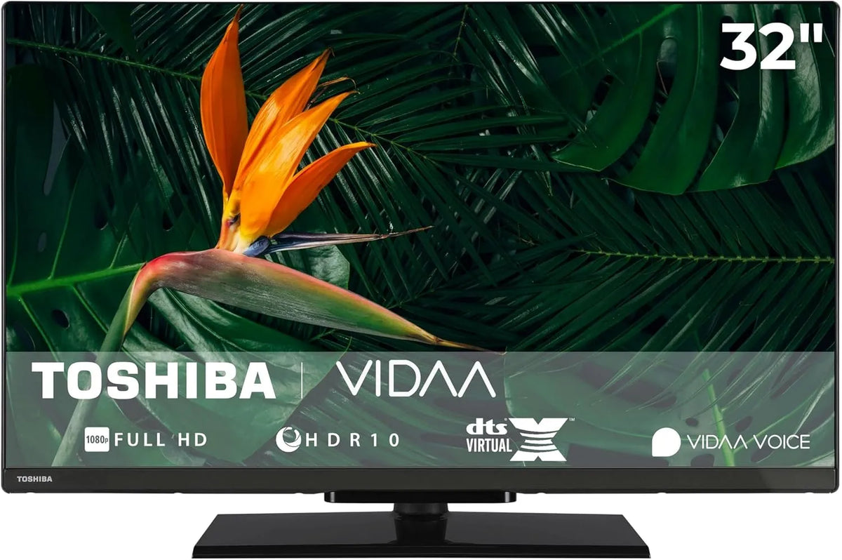 TOSHIBA 32LV3F63DA, TV'er, TV 32 tommer VIDAA Smart TV med fuld HD-opløsning, Sort, 32L, 80 cm
