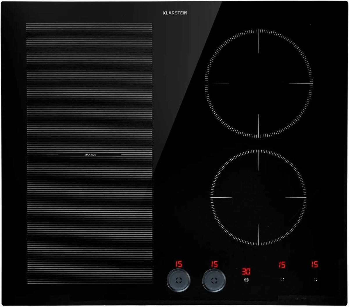 Klarstein, Kogeplader, induktionsspole 4 plader, bygget i induktionsspole med kogeplader, 7000 watt, Sort, 7000 w, 2 v, 16 cm, 2000 W