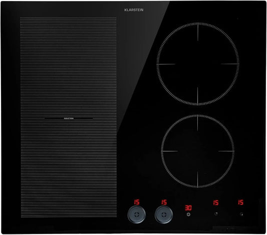 Klarstein, Kogeplader, induktionsspole 4 plader, bygget i induktionsspole med kogeplader, 7000 watt, Sort, 7000 w, 2 v, 16 cm, 2000 W