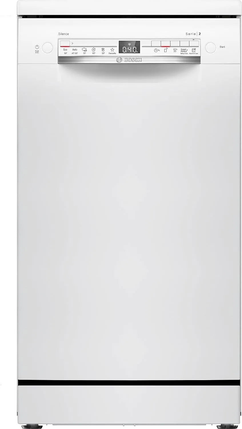Bosch SPS2HKW58E, Opvaskemaskiner, 45 cm, Serie 2, opvaskemaskine, fritstående, fjerndiagnose, vaskeassistent, Hvid