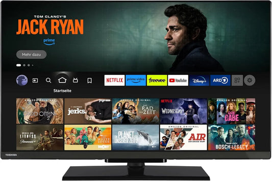 TOSHIBA 32LF3F63DAZ, TV'er, TV 32 tommer Smart TV Fuld HD Amazon Fire TV HDR, Sort, 32L, Full HD, 80 cm