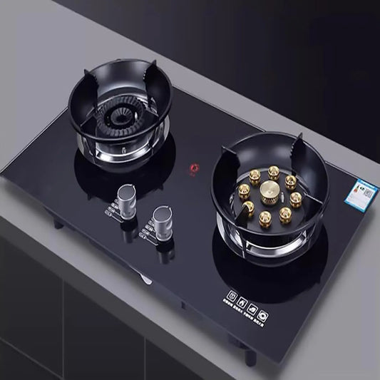 THEGA, Komfurer, THERGA hærdet Glas Gas Cooker - 5.2KW Gas Cooker, Bord- og Flash Gas Stove, Gennemsigtig, 5.2KW, 5, 0 kW