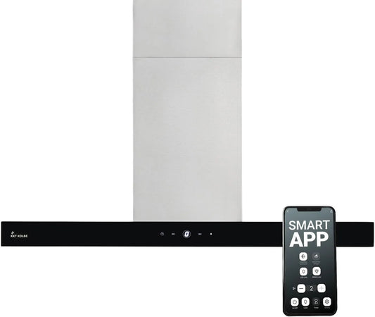 KKT KOLBE, Frithængende emhætter, KKT PISTON Filler- område 90cm, Sort / sølv, 90cm, 9 v, 70 cm