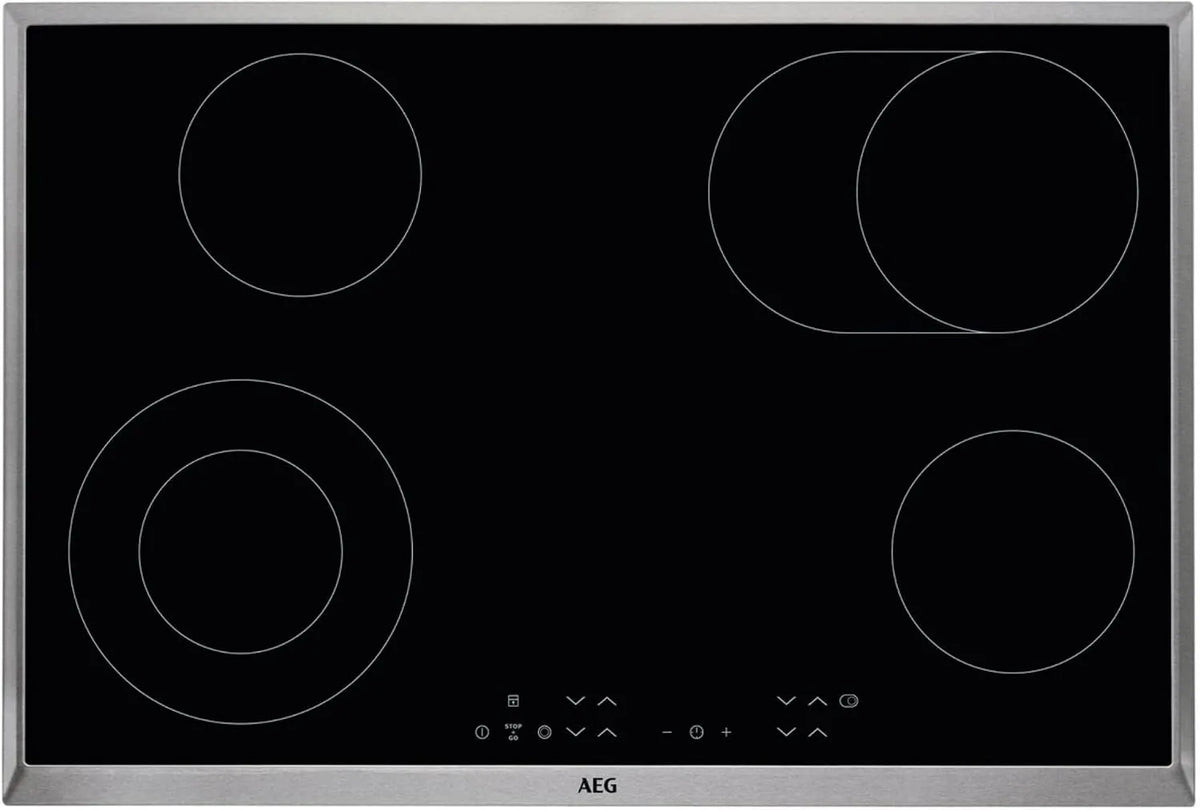 AEG, Kogeplader, HK 834060 X- B Kochfeld / Glaskeramisk, elektrisk, Sort, 10, 04 kg, 2 x 71, 0 x 60, 0 W