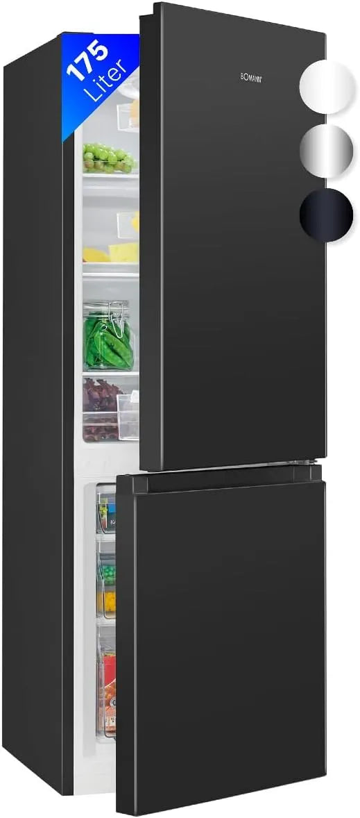 Bomann, Køle-/fryseskabe, ® køleskab med fryser, Hvid, 143cm, 3 g, 39dB