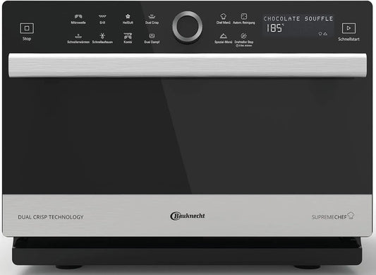 Bauknecht 1-Multifunktionsmikrowelle, Mikrobølgeovne med grill, / Supreme Chef MW 3391 SX / 5 i 1- multifunktionmikroovn / 1000 W / 33 L / varm