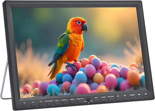 YOOHOO DVD/VCD/CD/MP4/MKV 1-Zoll, Bærbare dvd-afspillere, 9-Zoll 16.9-tommer bærbar DVD-afspiller med 14.1-tommer (35, 8 cm) skærm, bil, Sort