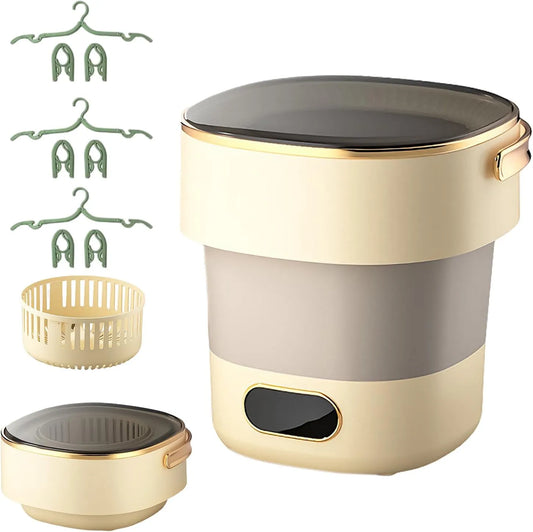 Kensbro, Mobile vaskemaskiner, Mini vaskemaskine 15 l Bærbar vaskemaskine med spinding maskine, Hvid, 15 l, 2, 5 kg, 32 x 24 x 15cm