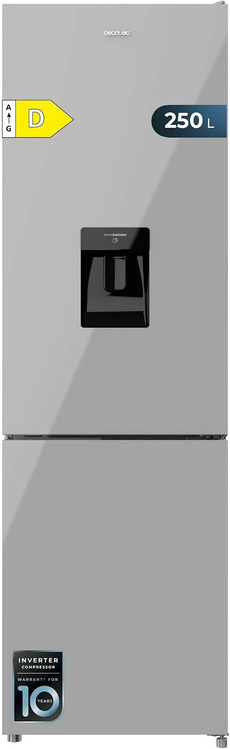 Cecotec, Køle-/fryseskabe, Køleskab med 2 døre Bolero CoolMarket 2D 348 NF Hvid E. Inverter motor NoFrost, Hvid, 170x59, 5cm, 348L, 250 L