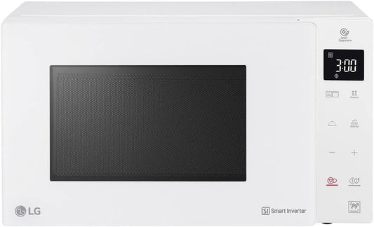 LG MH6336GIH, Mikrobøeovne med grill, Electronics, mikroovn med smart inverter og kvarts grill, 23 liter, 1000 W, Hvid, 6336G, 23 l