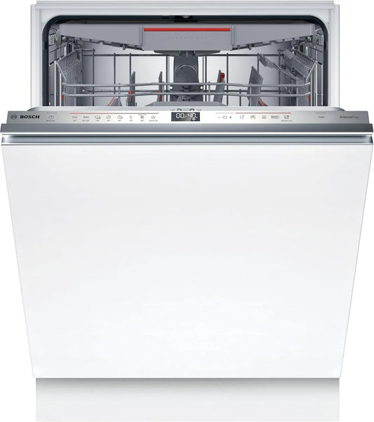 Bosch SMV6ECX93E, Opvaskemaskiner, 60 cm, Serie 6 bygget i opvaskemaskine Home Connect 13 Tilpasset loft Silence Plus 40 dB, Sølv, 40 dB
