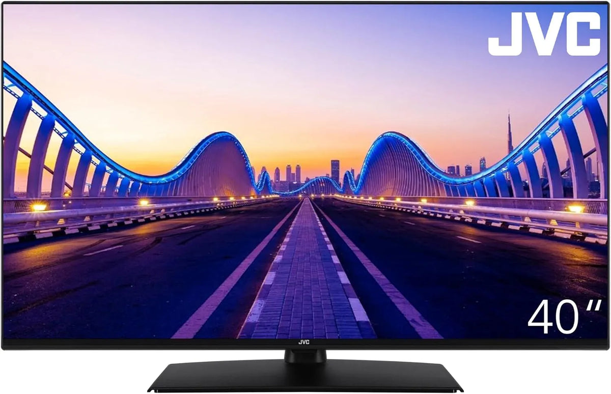 JVC LT-40VF4455, TV'er, LT- TV 40 tommer LED-tv (100 cm) med fuld HD-opløsning, Sort, 40V, 100 cm, 102 cm, 1920x1080