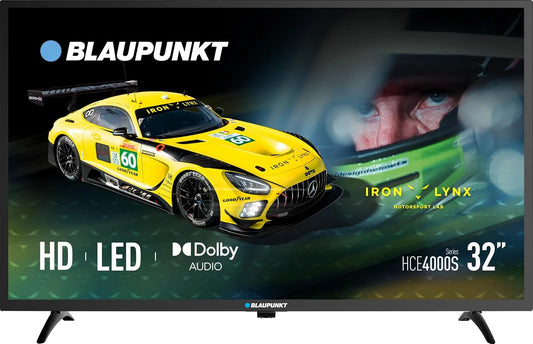 BLAUPUNKT HDR10 DVB-T2/S2/C, TV'er, 32-Zoll-HD-LED-Fernseher 32HCE4000S BLUPUNKT 32HCEHYS 32- tommer HD LED-tv, Sort, 1366x768, 60 Hz, 16 W