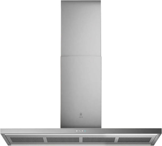 Elica PRF0144973, Frithængende emhætter, Thin Island Øgenavn 120 cm rustfrit stål, Sølv, 120 cm, 64 dB