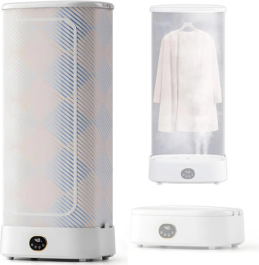 SHENGSHIYU, Dampstrygningsstationer, Automatisk strygning og foldning maskine, 1000W strygning maskine, Timer, Grå, 1000W, 20 cm, 800 W