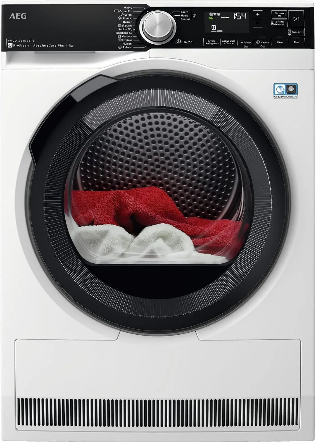 AEG TR9T94ABYS, Varmepumpetørretumblere, Asciugabiancheria libera installazione 3D Scan, Sort, 9 kg, 638 x 596 x 850 mm, 5 cm, 118 l