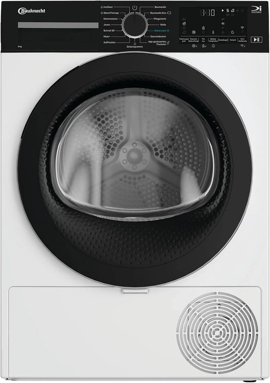 Bauknecht, Varmepumpetørretumblere, BD 8C WBS Heat Pump Drier / 8 kg / Præcision Dry - Intelligent tørring / Inverter, Sort, 8 kg, 110 l, 96 kW