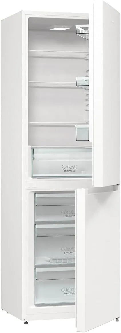 Gorenje, Køle-/fryseskabe, RK 6192 EW4 Køleskabe-fryser kombination / 185 cm / 314 l / Frostless / CrispZone, Hvid, 185 cm, 314 l, 222 kW