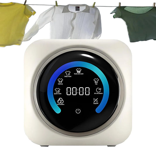 GSHSHOU, Vaske-tørremaskiner, Minitørretumbler med touchscreen, bærbar elektrisk vaskemaskine (3, 5 L), bærbar, Hvid, 3, 1 v, 36 W, 170 W