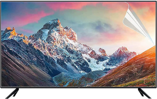 SaryEdge, Skærmbeskyttelse til TV, Anti- reflekterende skærmfilm af PET-materiale, anti- fingeraftryksfilm / anti, Sort, 48 inch, 1056 x 596 mm